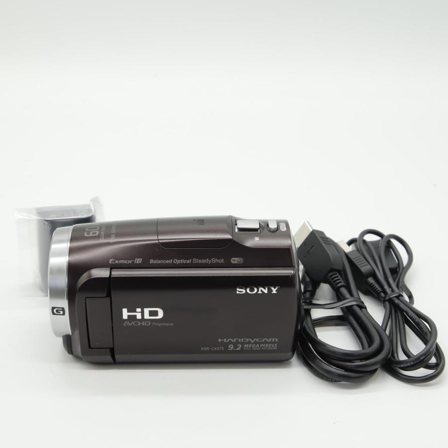 良品】SONY ビデオカメラHDR-CX675 32GB 光学30倍 ボルドーブラウン