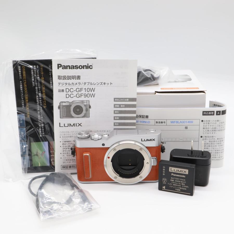ほぼ新品】パナソニック ミラーレス一眼カメラ ルミックス GF10 ダブル 