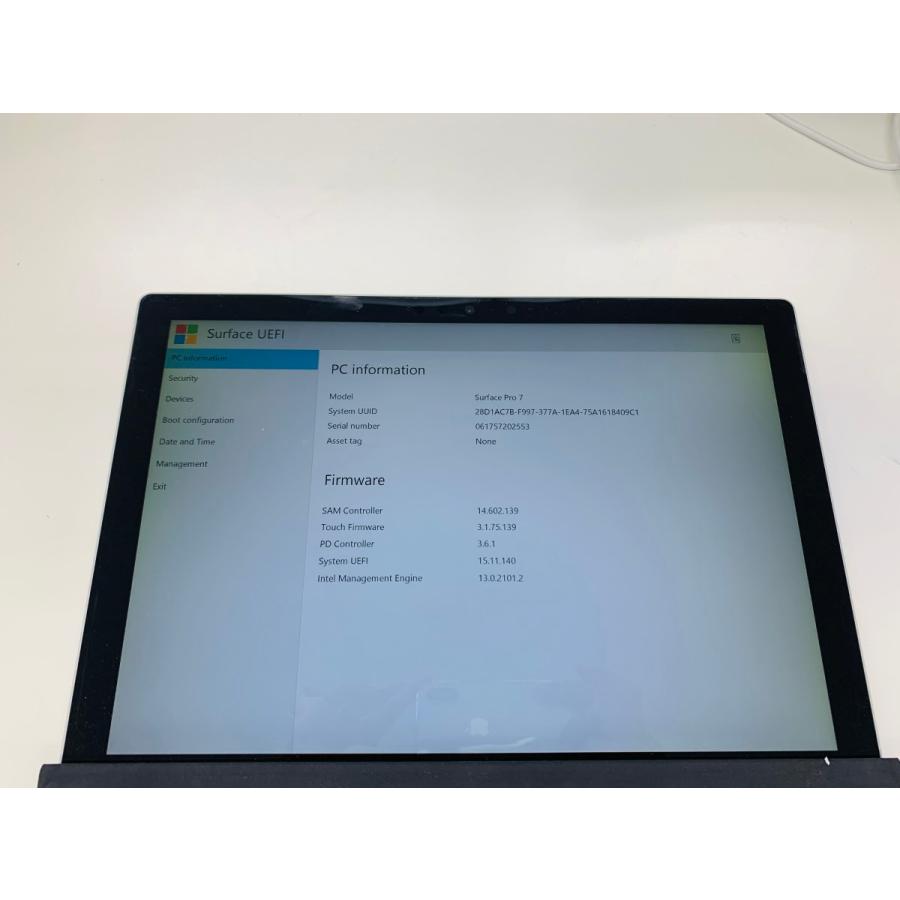☆送料無料☆ジャンク☆WiFi☆Surface Pro7 1866☆グレイ