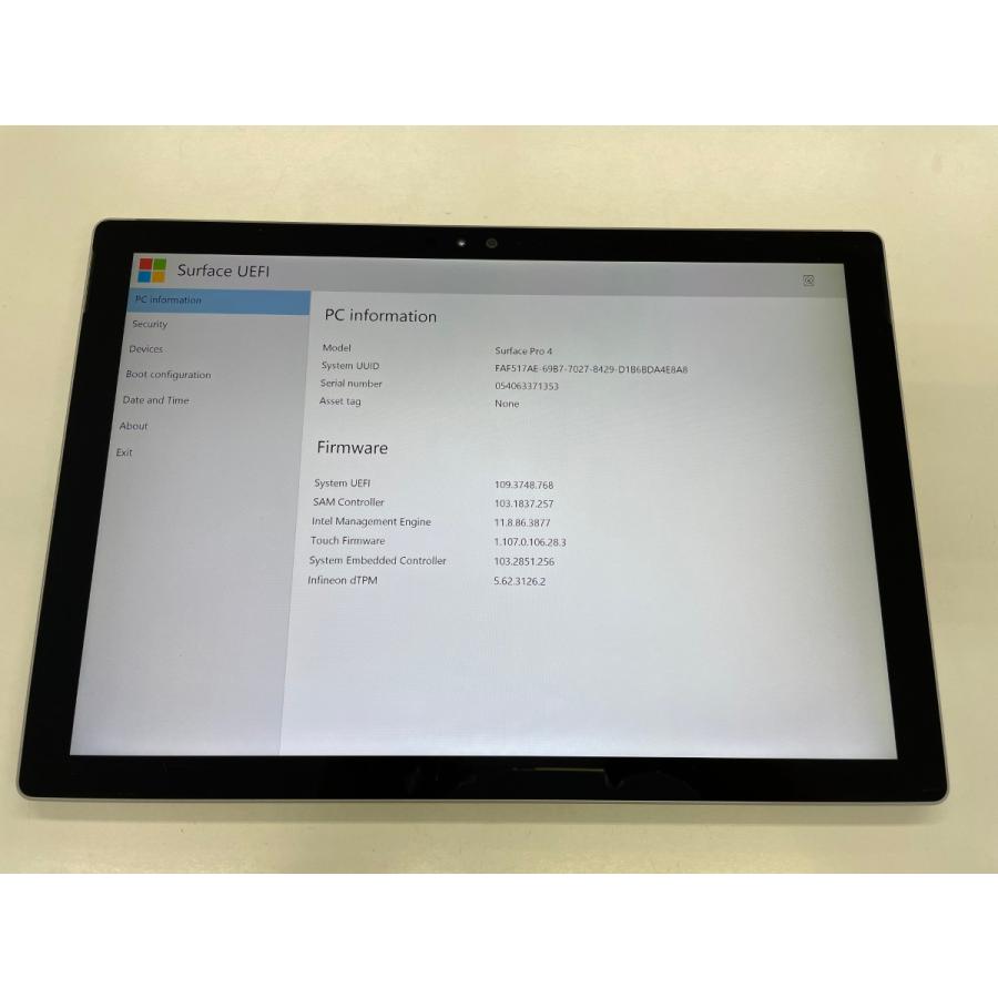☆送料無料☆ジャンク☆Surface Pro 4 1724☆シルバー☆0009280001299