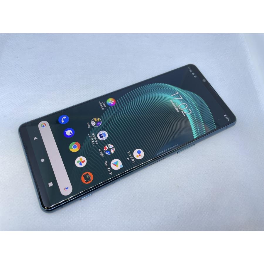 ☆送料無料☆良品☆au☆Xperia 5 III SOG05☆ブルー☆0011280000012
