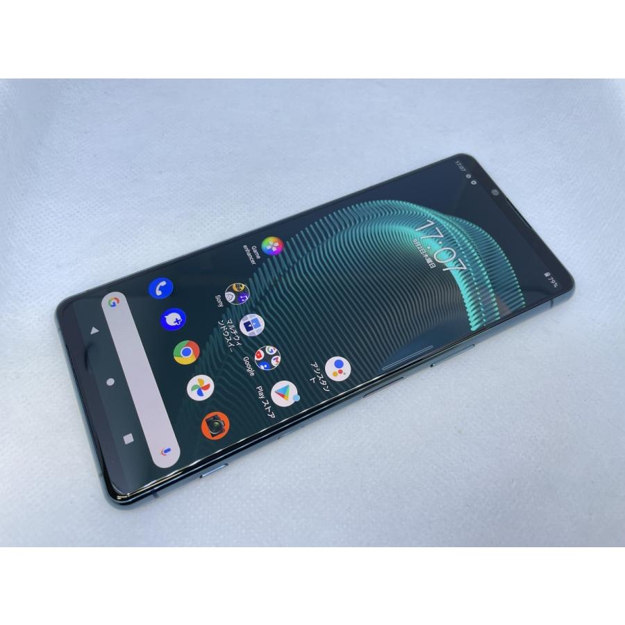☆送料無料☆良品☆au☆Xperia 5 III SOG05☆ブルー☆0011280000016