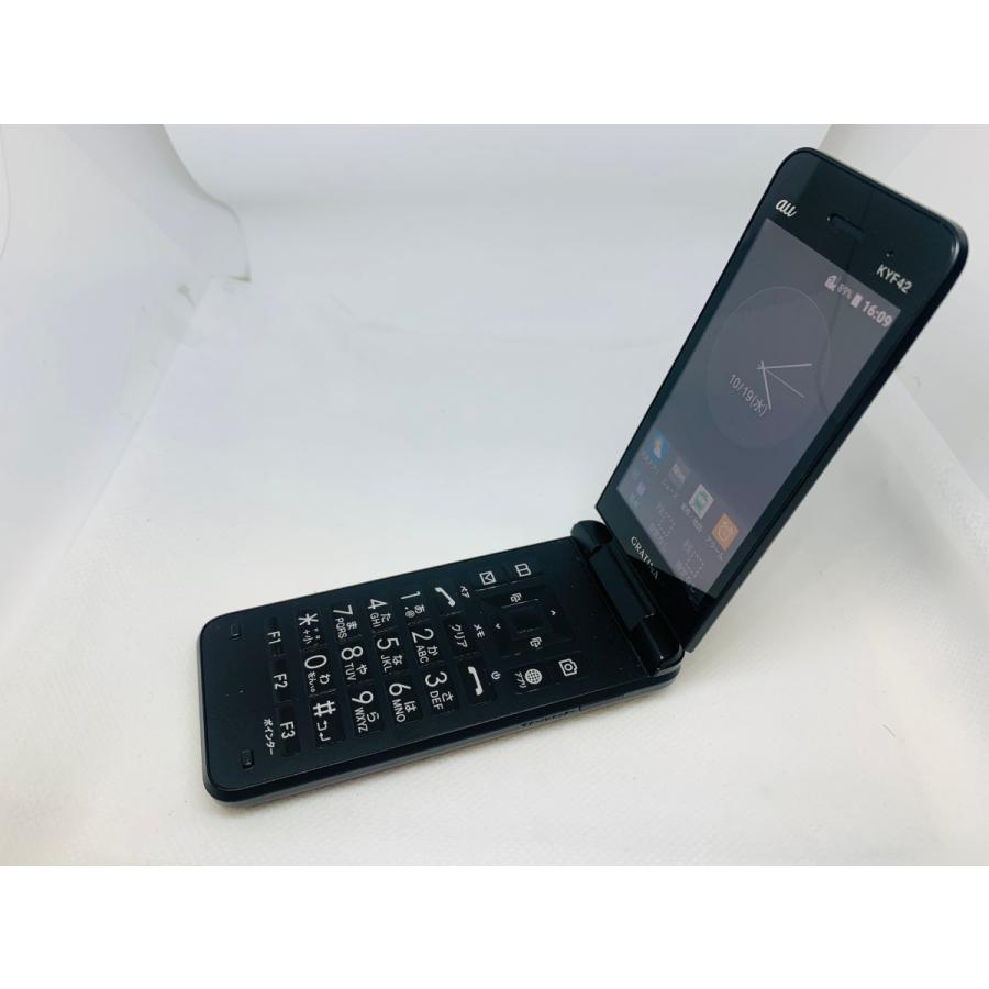 ☆送料無料☆良品☆au☆KYF42☆ブラック☆0015280010783☆SYS☆01/27