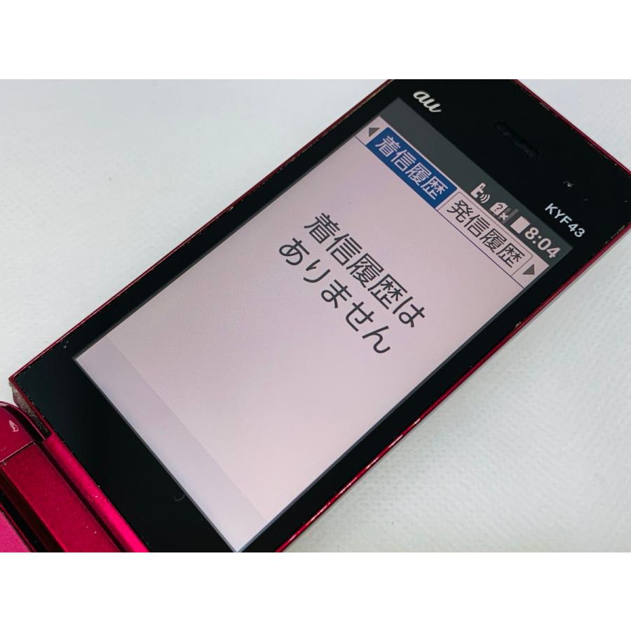 ☆送料無料☆au☆かんたんケータイ ライト KYF43☆レッド