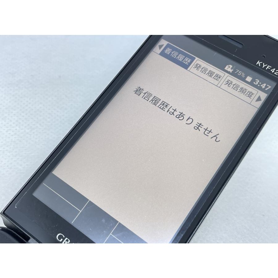 ☆送料無料☆良品☆au☆GRATINA KYF42☆ブラック☆0015280014570☆SYS
