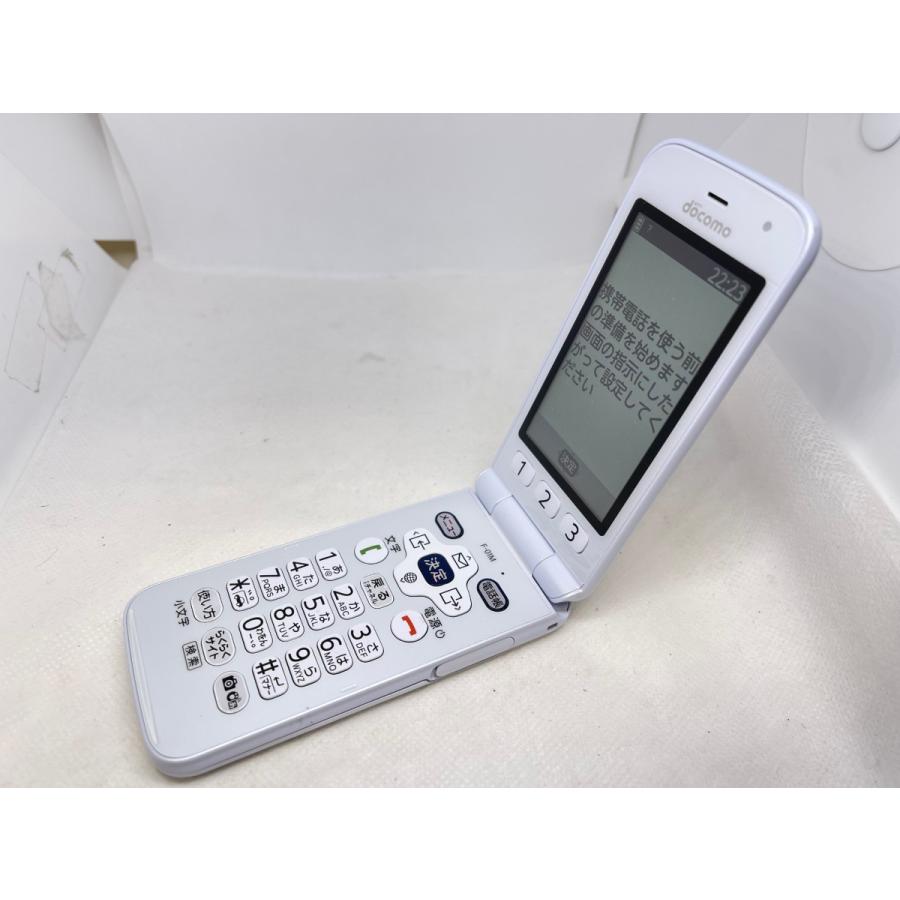 F-01M docomo ホワイト ☆送料無料☆docomo☆らくらくホン F-01M☆ホワイト☆0015280016398