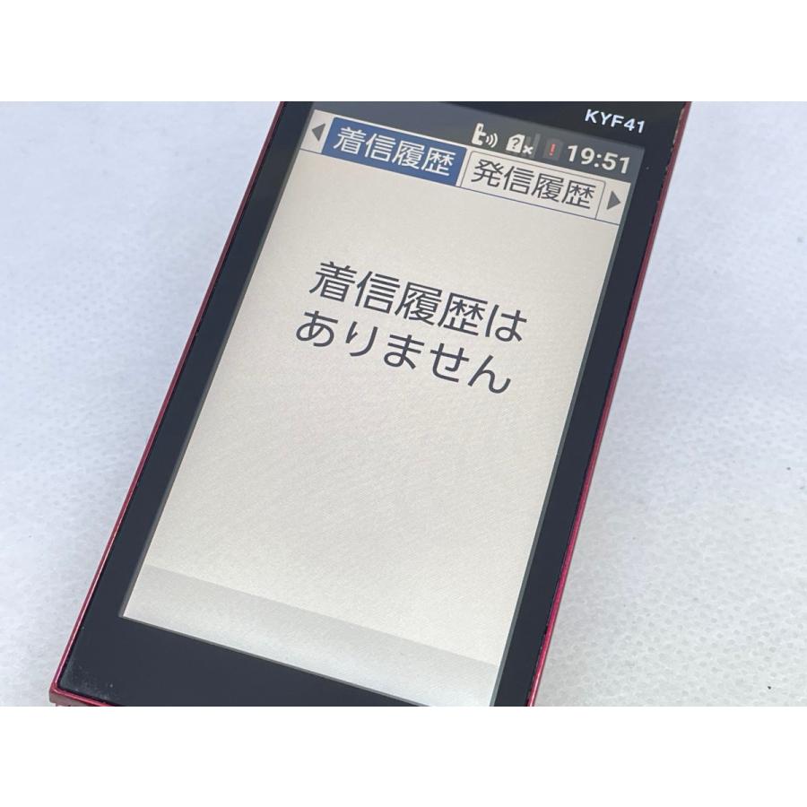 ☆送料無料☆au☆かんたんケータイ KYF41☆レッド☆0015280016466☆SYS