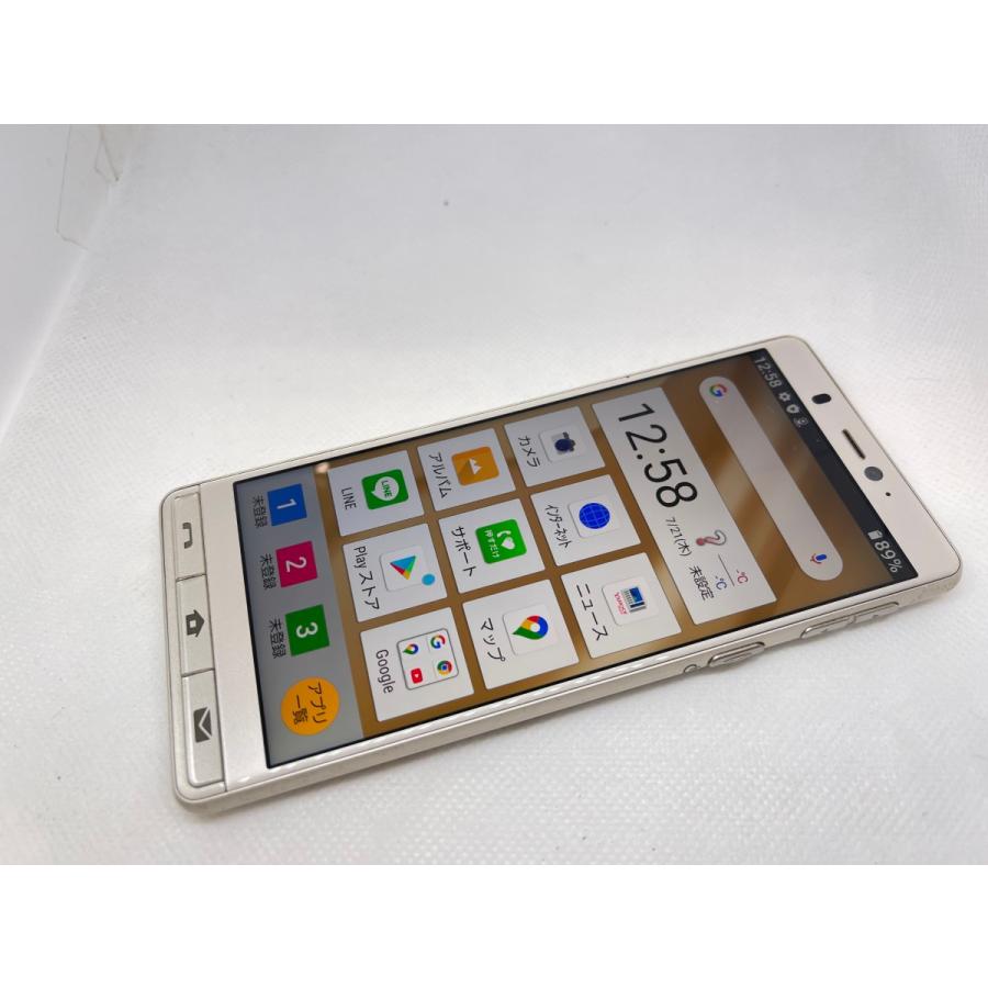 ☆送料無料☆ジャンク☆SoftBank☆シンプルスマホ5 A001SH☆ゴールド