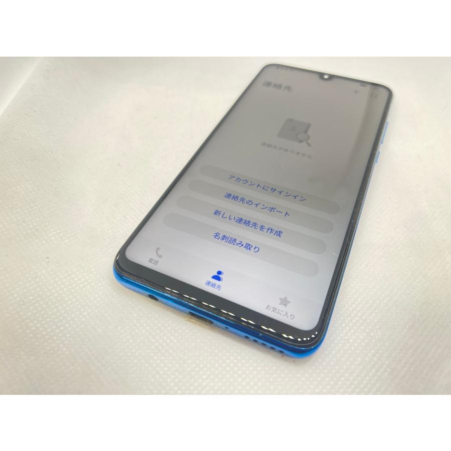 ☆送料無料☆良品☆SIMフリー☆HUAWEI P30 lite MAR-LX2J☆ブルー