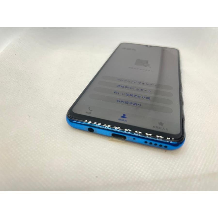 ☆送料無料☆良品☆SIMフリー☆HUAWEI P30 lite MAR-LX2J☆ブルー