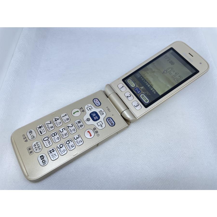 ☆送料無料☆ジャンク☆docomo☆らくらくホン F-02J☆ゴールド