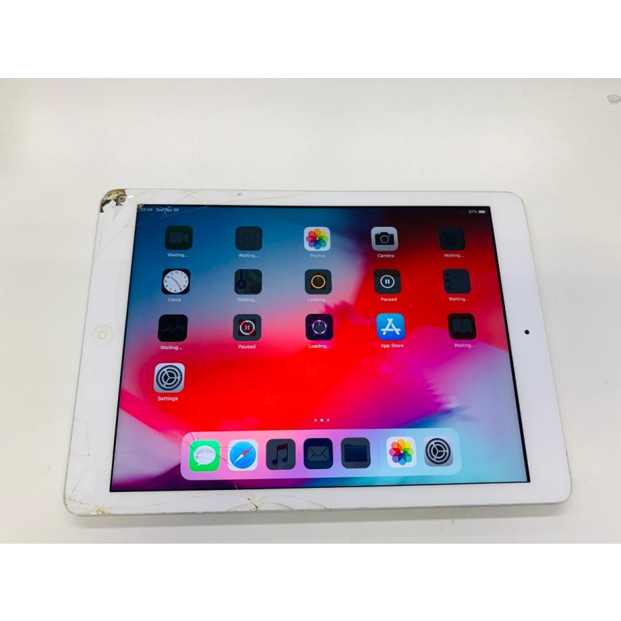 ☆送料無料☆ジャンク☆au☆iPad Air Wi-Fi+Cellular 64GB☆シルバー 