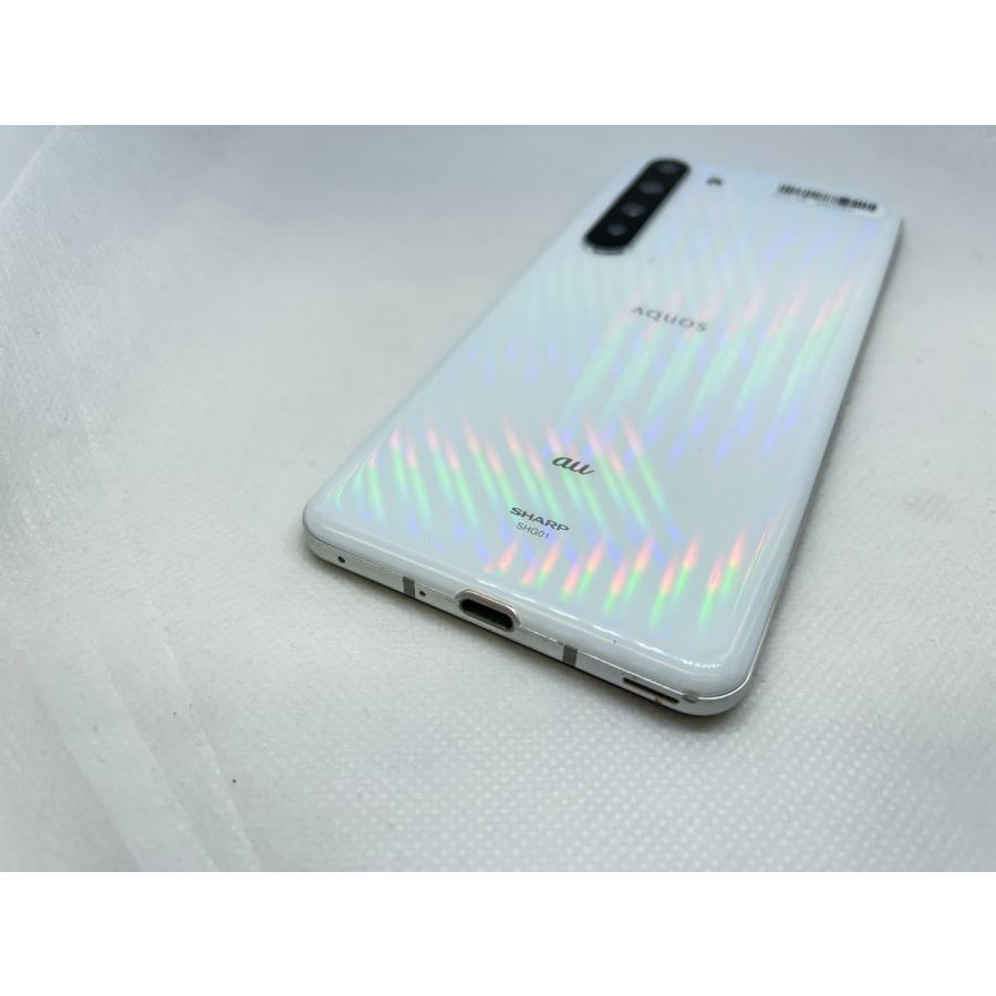 ☆送料無料☆ジャンク☆au☆AQUOS R5G SHG01☆ホワイト☆0071280003084