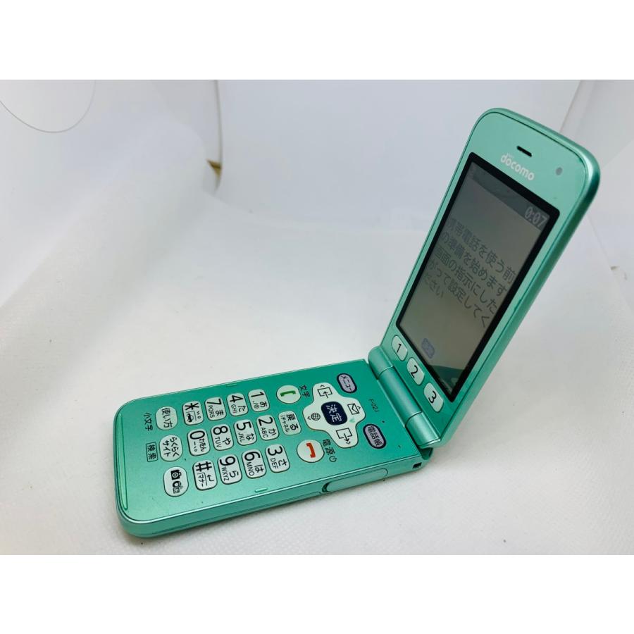 ☆送料無料☆良品☆docomo☆らくらくホン F-02J☆グリーン