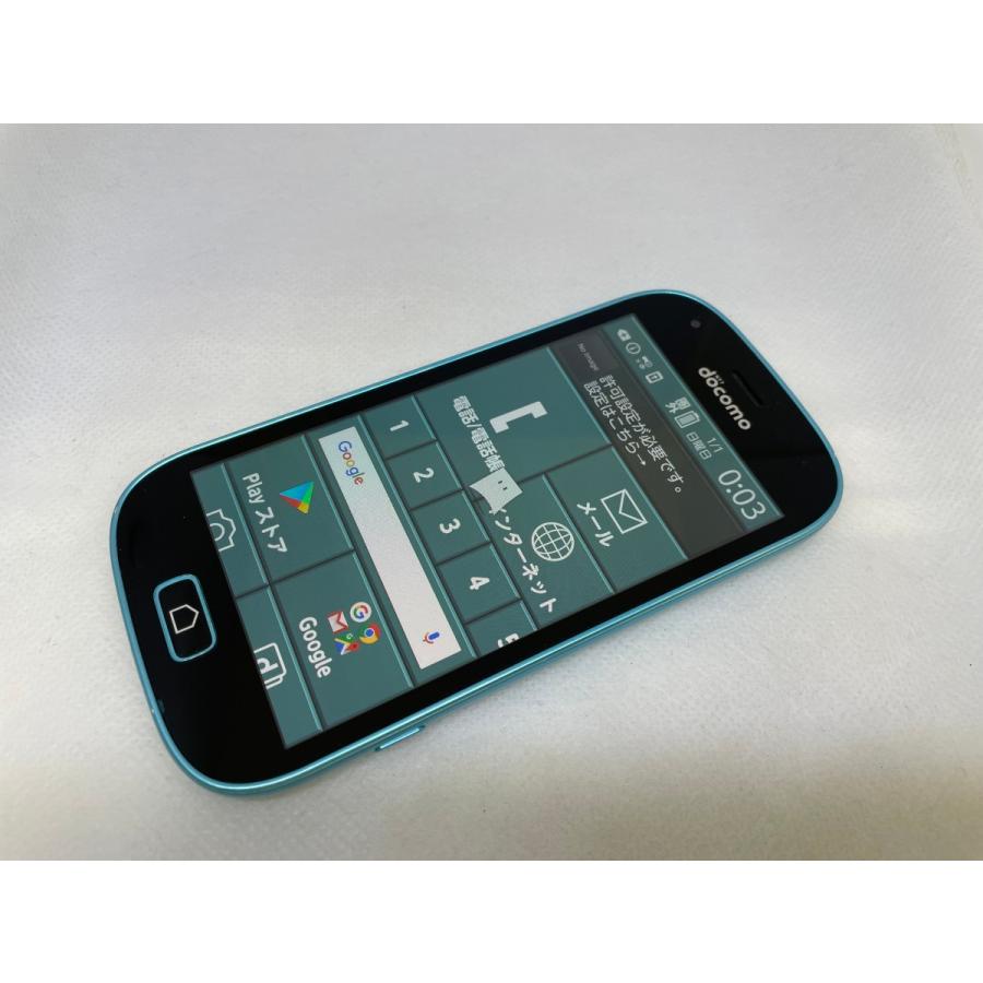 ☆送料無料☆docomo☆らくらくスマートフォン me F-03K☆ブルー