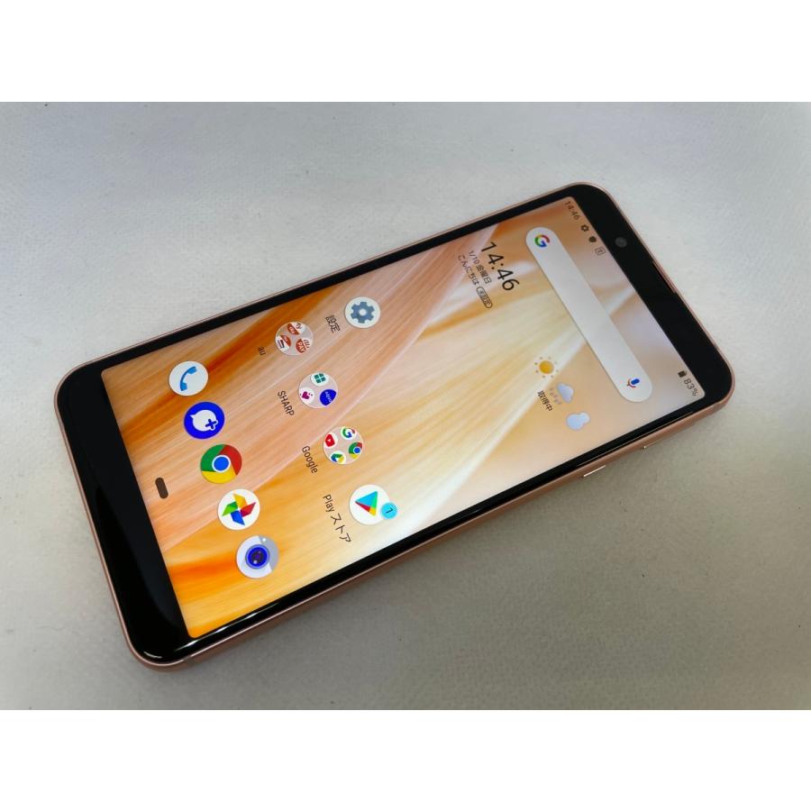 ☆送料無料☆美品☆au☆AQUOS sense3 basic SHV48☆ピンク