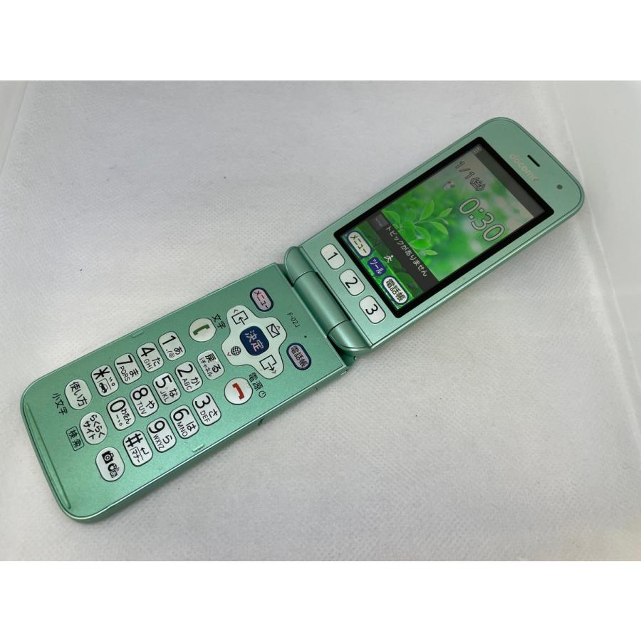 ☆送料無料☆docomo☆らくらくホン F-02J☆グリーン☆0080280018328