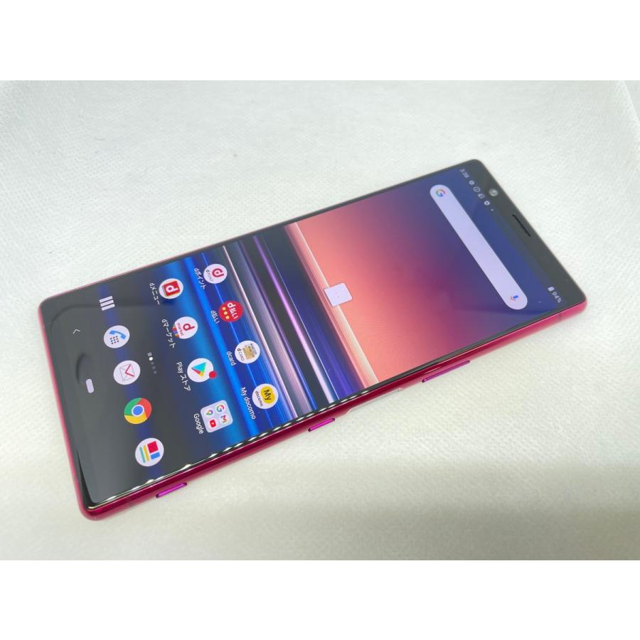 ☆送料無料☆美品☆docomo☆Xperia 5 SO-01M☆レッド☆0080280018468