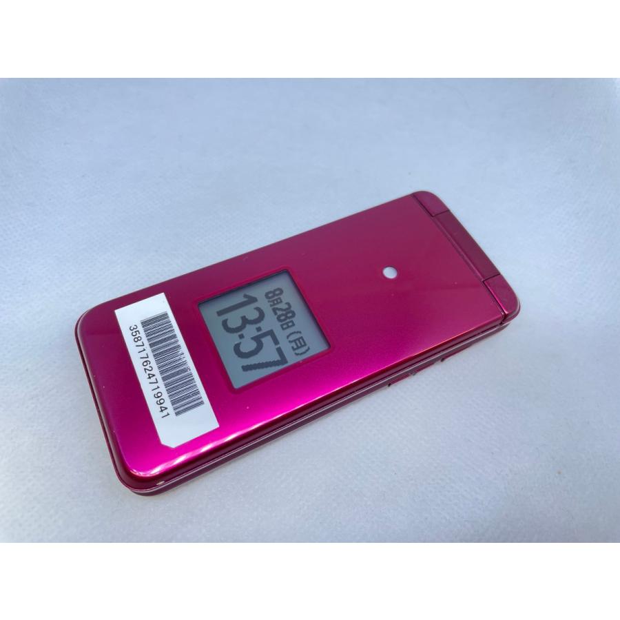 ☆送料無料☆良品☆au☆かんたんケータイ ライト KYF43☆レッド