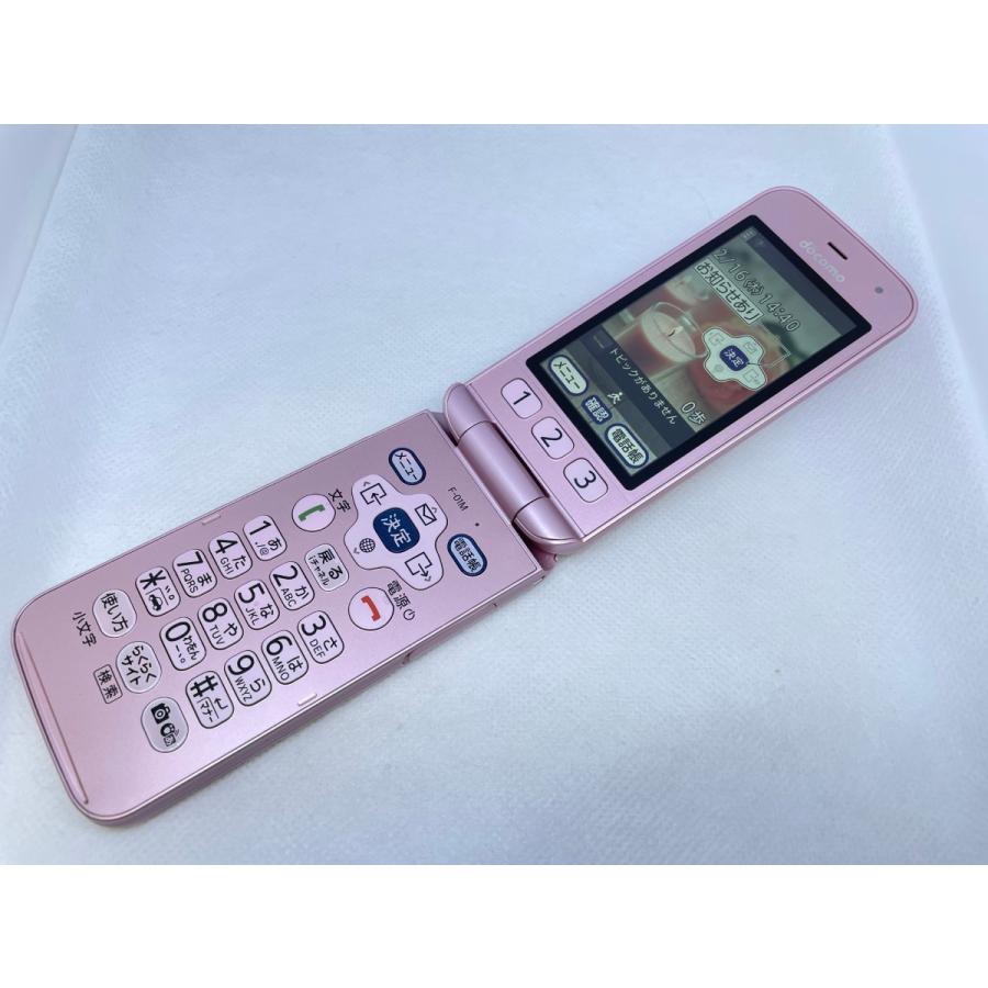 docomo F-01M ピンク 携帯電話 　美品 ☆送料無料☆美品☆docomo☆らくらくホン F-01M☆ピンク
