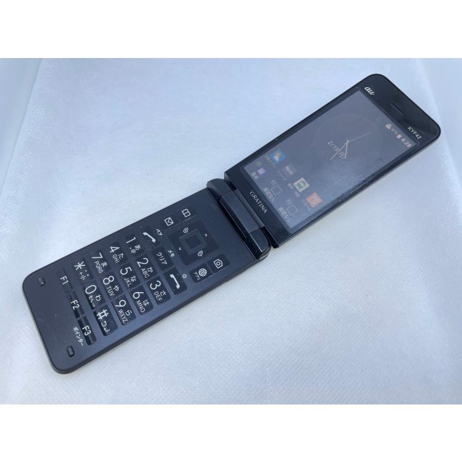 ☆送料無料☆良品☆au☆GRATINA KYF42☆ブラック☆0080280019211☆SYS