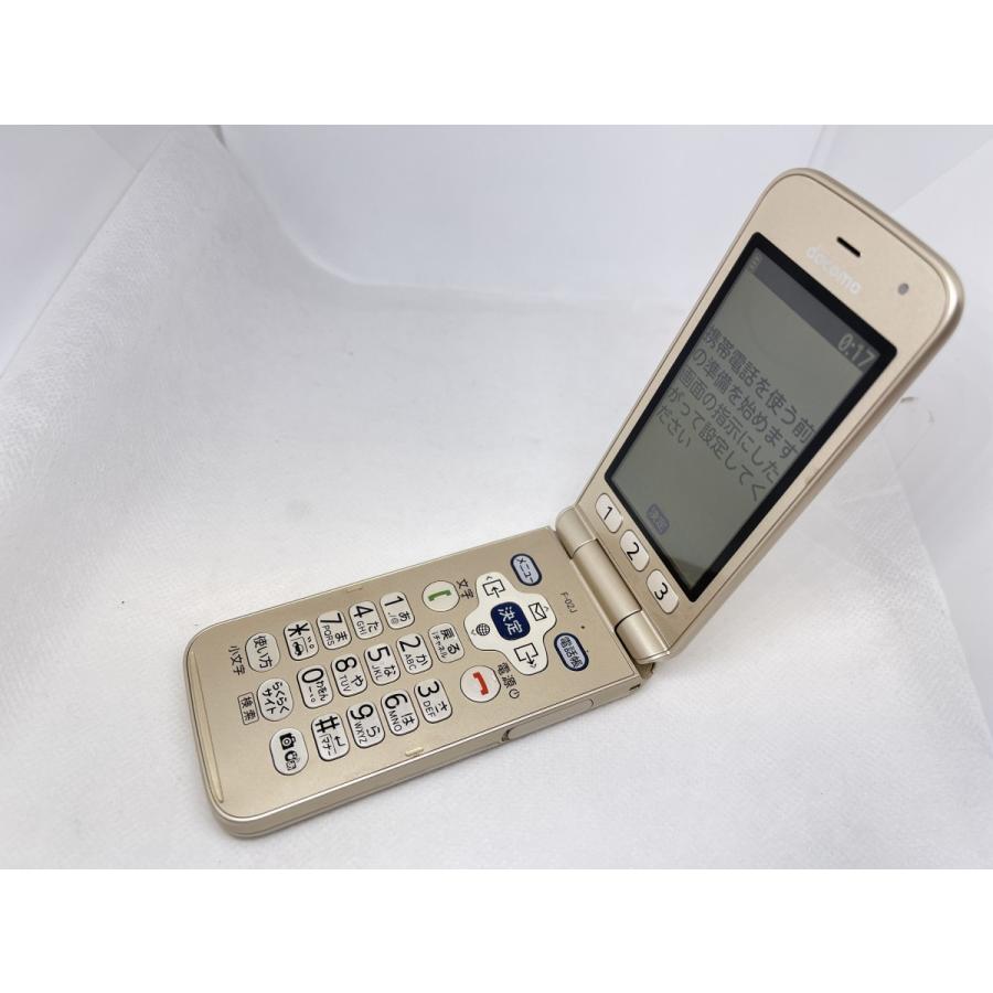 ☆送料無料☆ジャンク☆docomo☆らくらくホン F-02J☆ゴールド