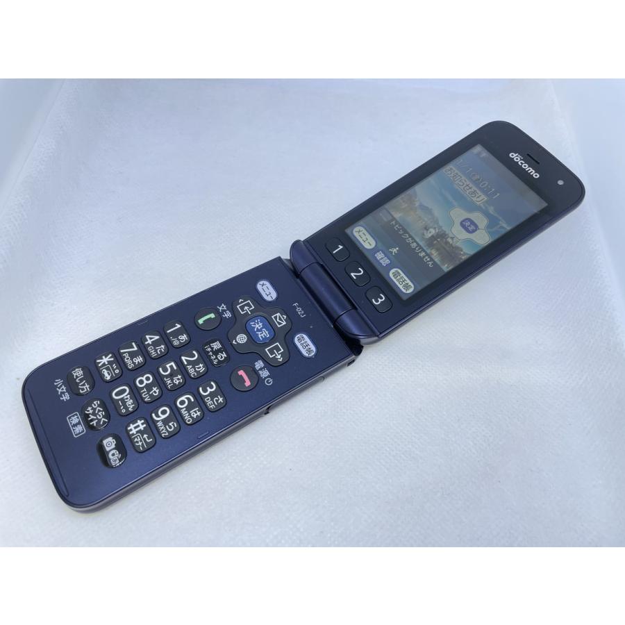 ☆送料無料☆美品☆docomo☆らくらくホン F-02J☆ブルー