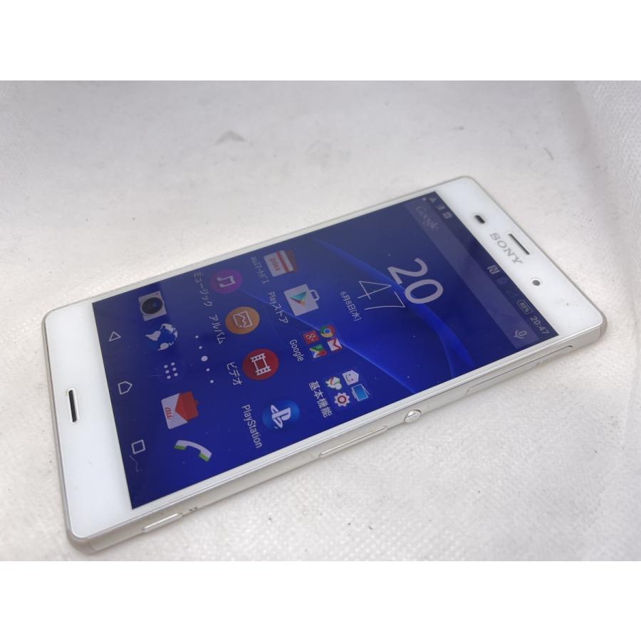 ☆送料無料☆ジャンク☆au☆Xperia Z3 SOL26☆ホワイト☆0080280022360