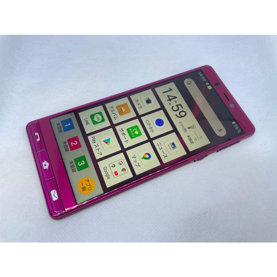 ☆送料無料☆良品☆SoftBank☆シンプルスマホ5 A001SH☆レッド