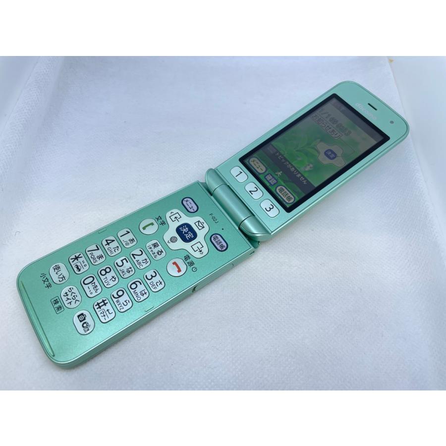 ☆送料無料☆ジャンク☆docomo☆らくらくホン F-02J☆グリーン