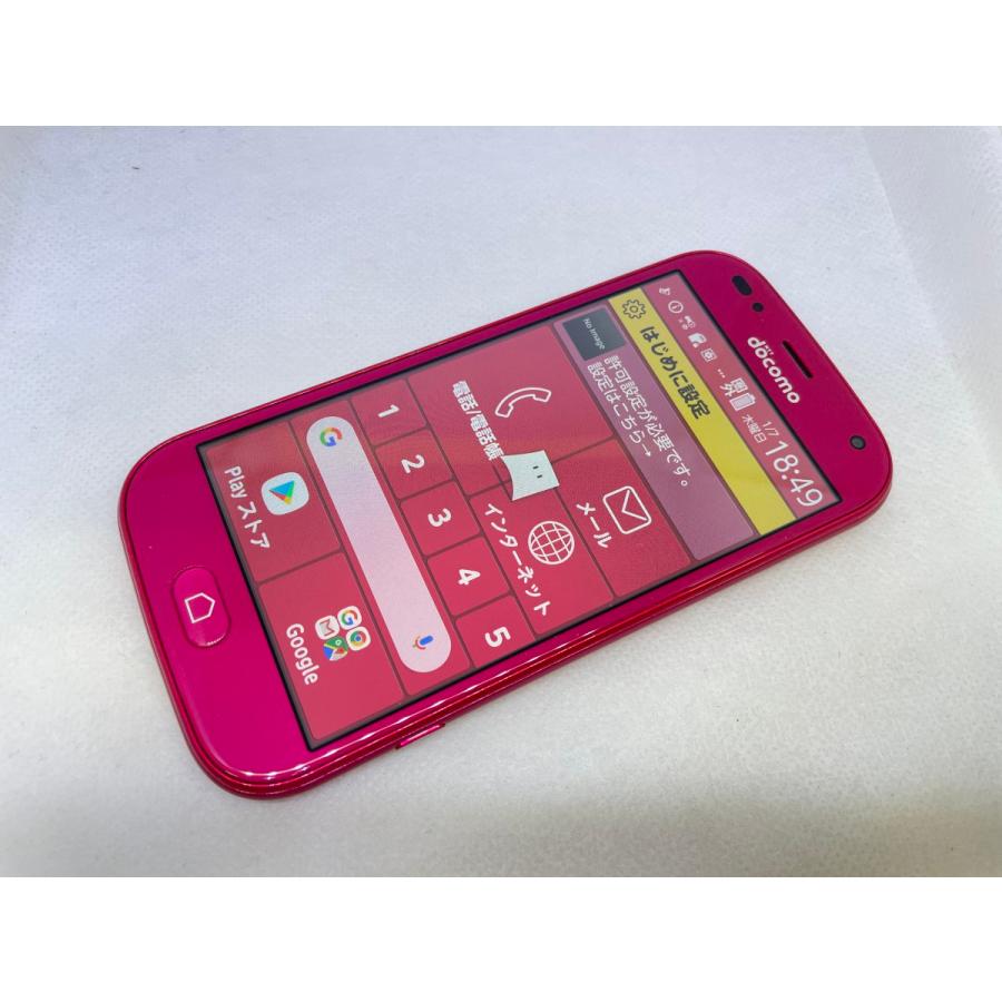 ☆送料無料☆美品☆docomo☆らくらくスマートフォン me F-01L☆ピンク