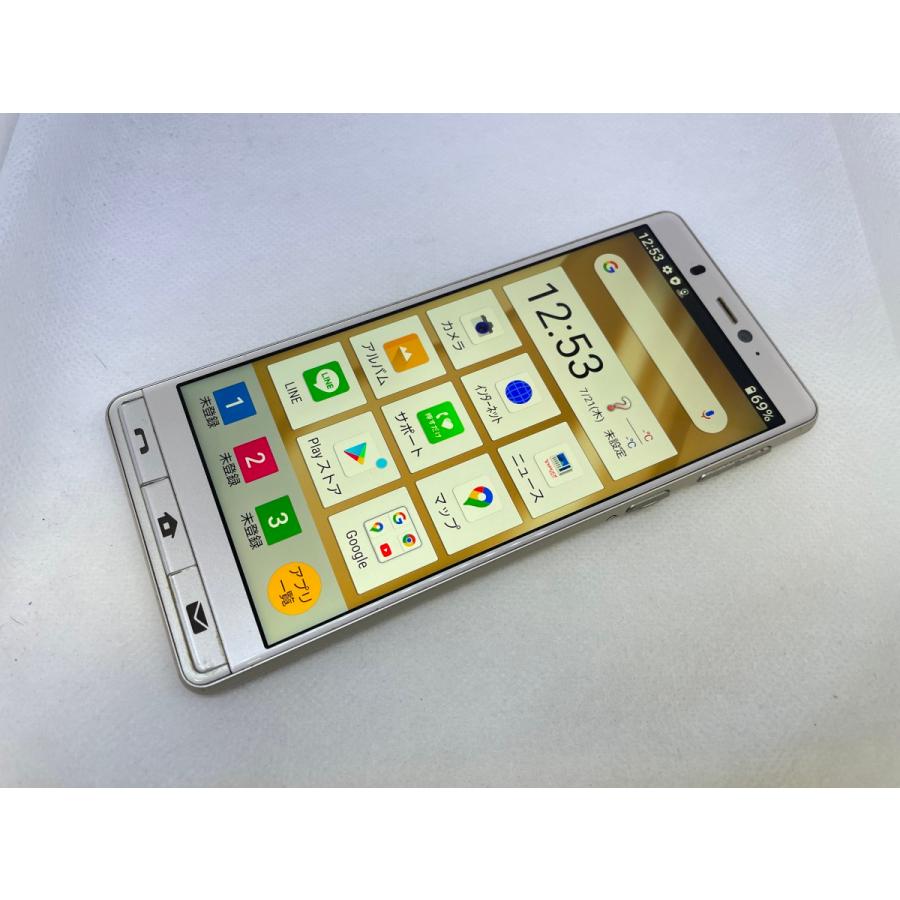 ☆送料無料☆ジャンク☆SoftBank☆シンプルスマホ5 A001SH☆ゴールド