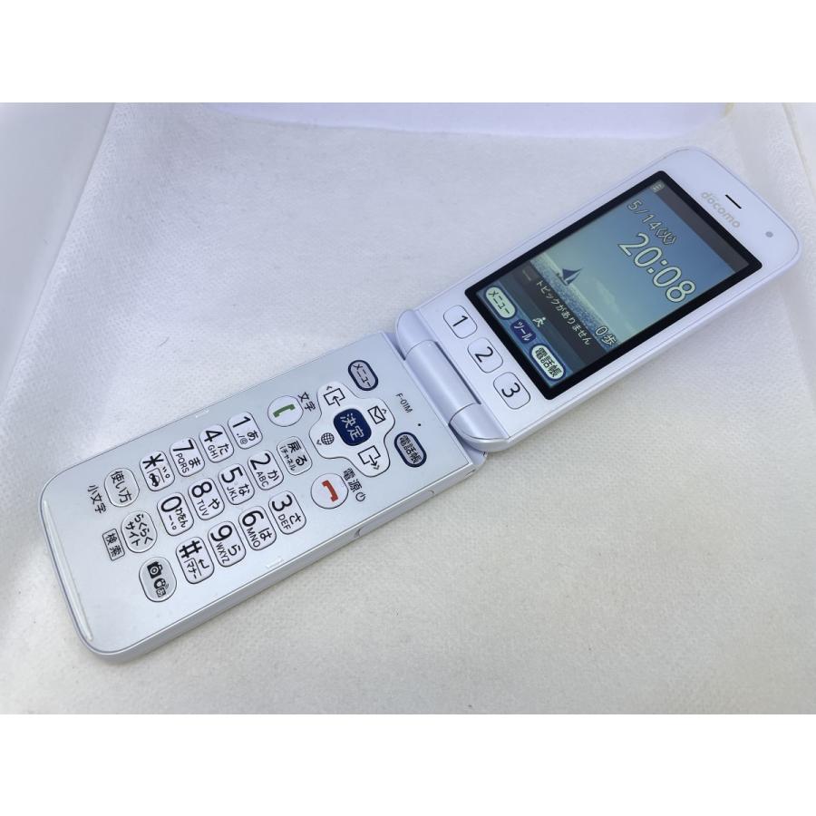 ☆送料無料☆docomo☆らくらくホン F-01M☆ホワイト☆0080290002244