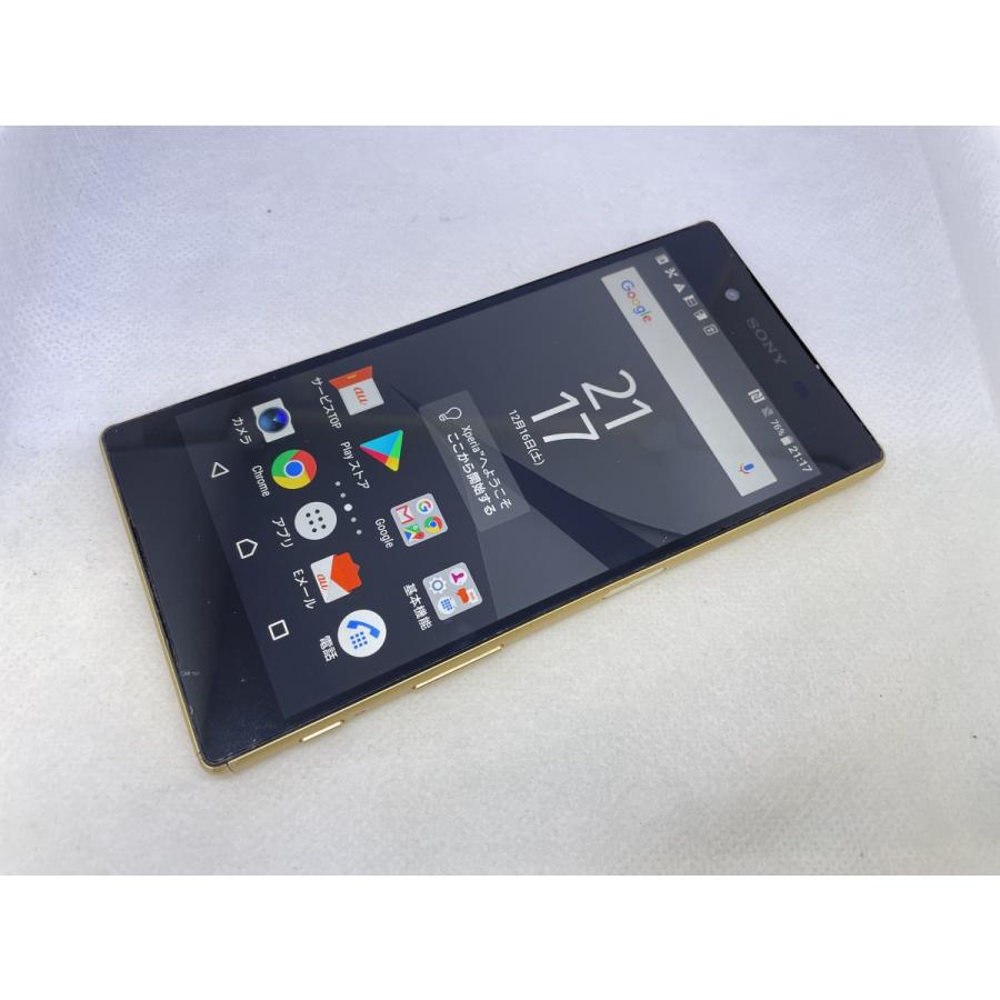 ☆送料無料☆ジャンク☆au☆Xperia Z5 SOV32☆ゴールド☆0080290003588