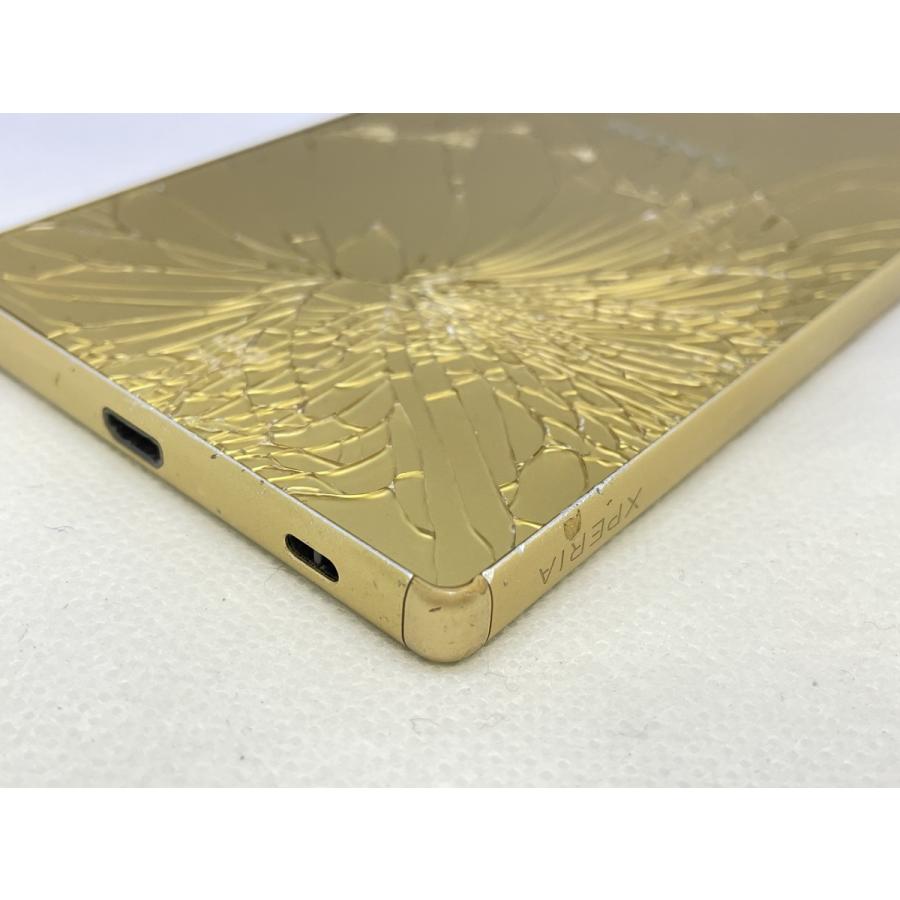 ☆送料無料☆ジャンク☆au☆Xperia Z5 SOV32☆ゴールド☆0080290003588