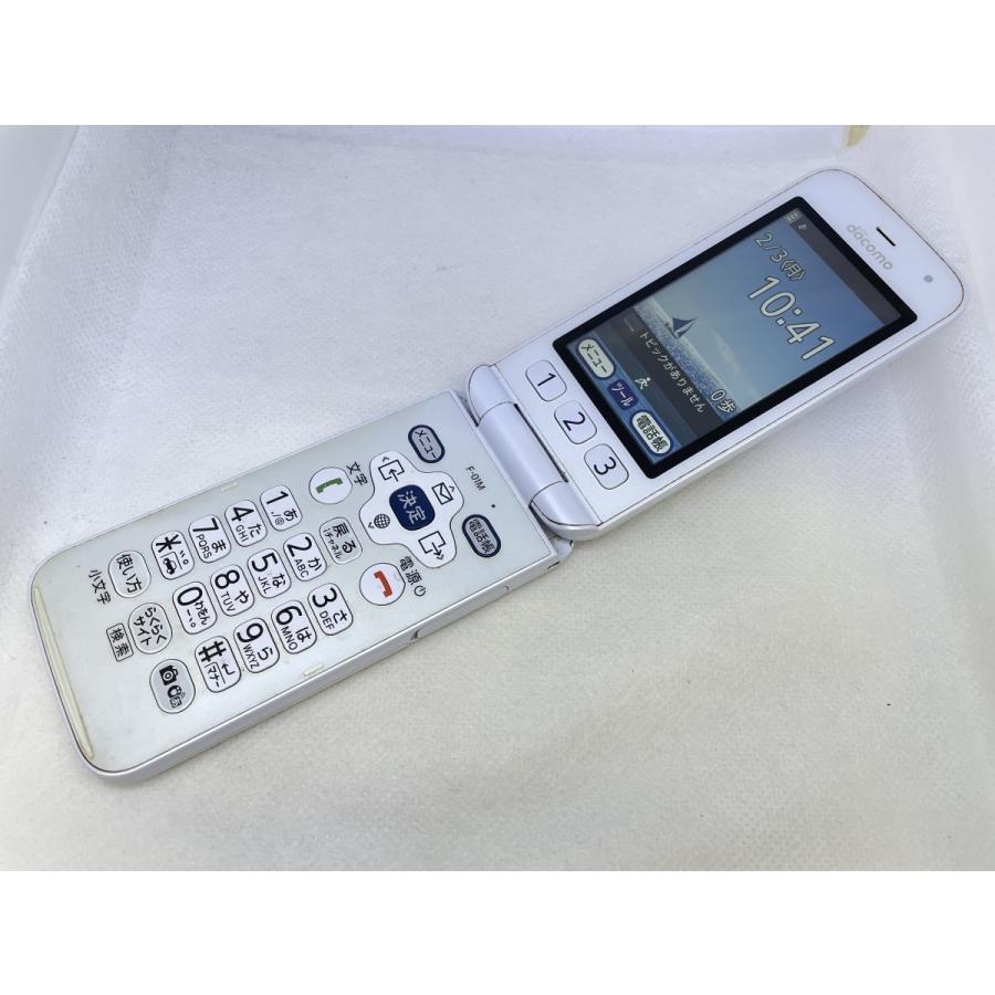 ☆送料無料☆ジャンク☆docomo☆らくらくホン F-01M☆ホワイト