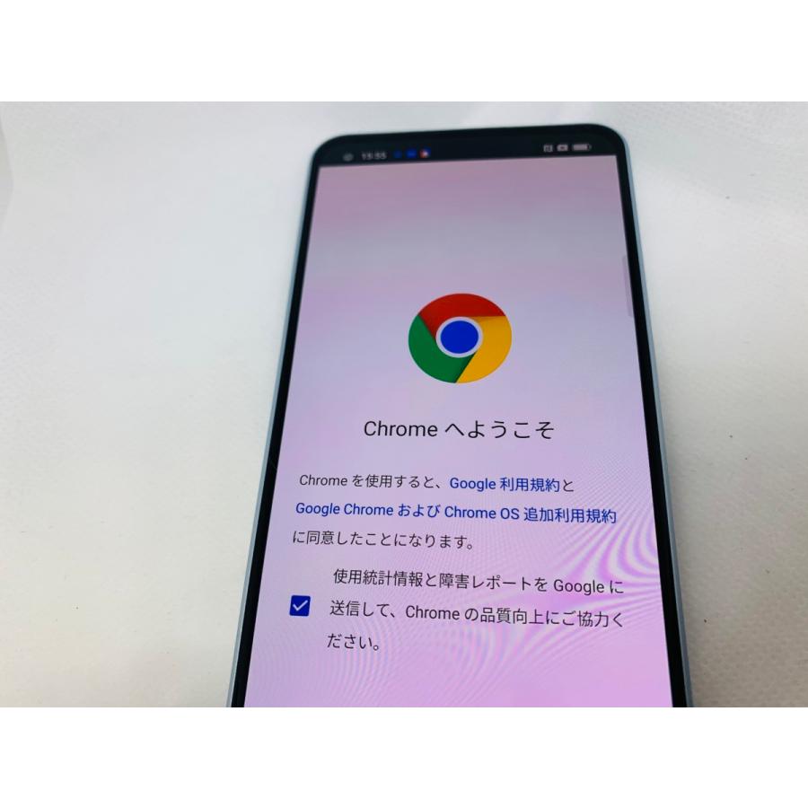☆送料無料☆ジャンク☆au☆OPG04 OPPO Reno 7 A☆ブルー 