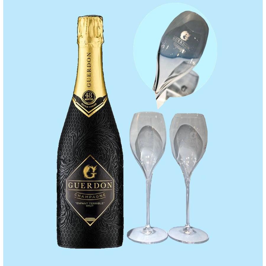 シャンパン フランス シャンパーニュ Guerdon Black ガードン ブラック 12度 750ml グラス2脚付き 正規品 おしゃれ プレゼント 結婚式 661 K A Z E 通販 Yahoo ショッピング