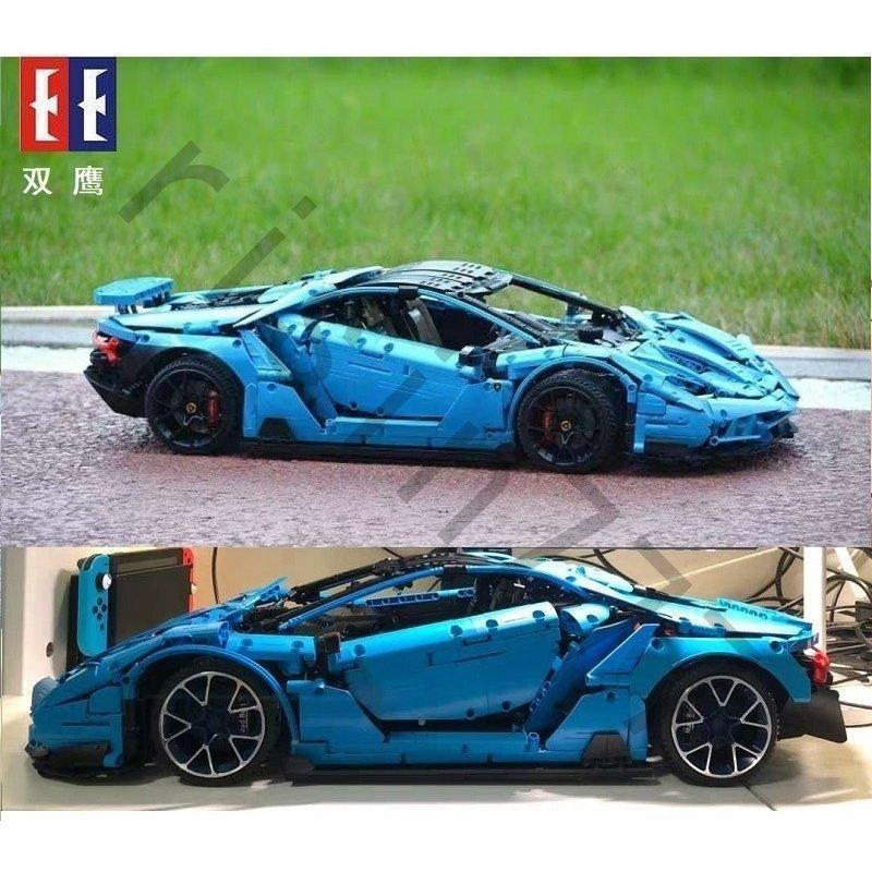 LEGOレゴ互換品 ランボルギーニ センテナリオ デザイン ブルー