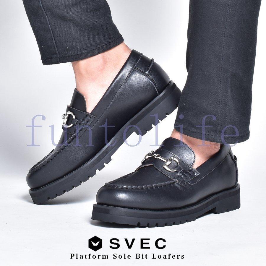 ビットローファー メンズ 厚底 スリッポン シューズ 革靴 ブランド シュベック Century21sgr Com