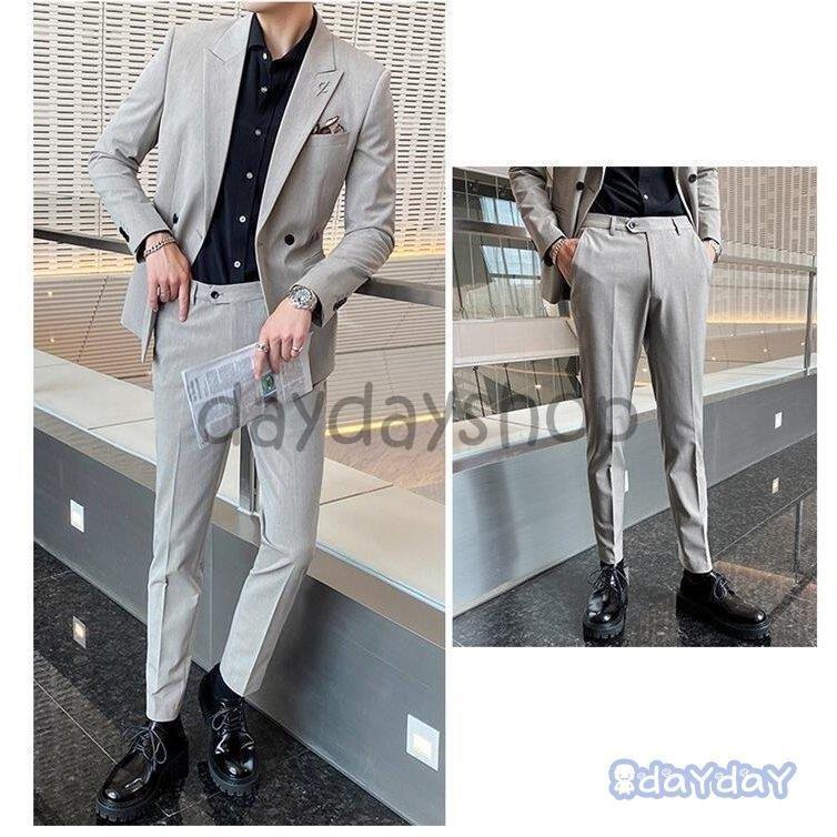 ラッピング無料 メンズスーツ セットアップ フォーマル 無地スーツ タキシードスーツ ダブルボタンスーツ 二次会 成人式 就職活動 ビジネススーツ 結婚式 披露宴 おしゃれ Www Ampselectric Com