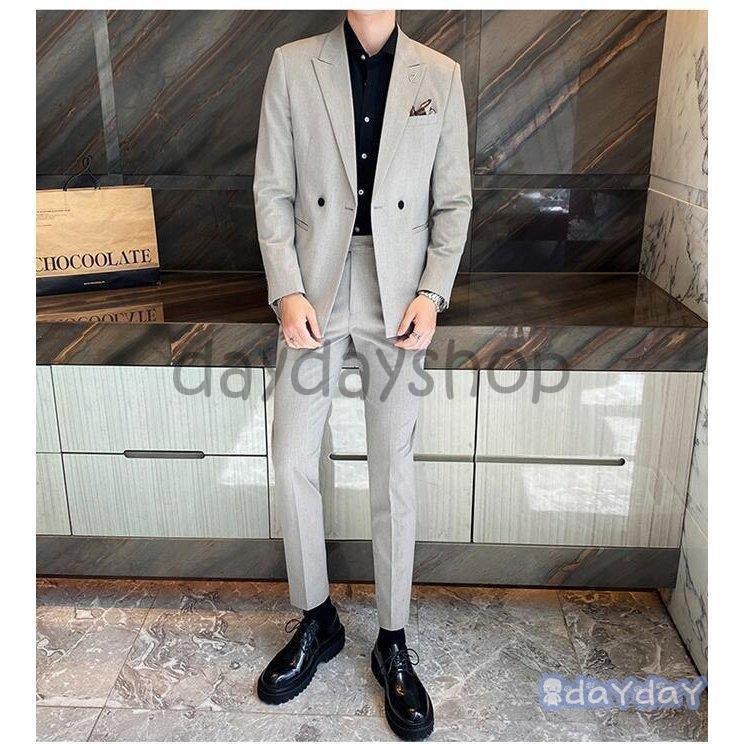 ラッピング無料 メンズスーツ セットアップ フォーマル 無地スーツ タキシードスーツ ダブルボタンスーツ 二次会 成人式 就職活動 ビジネススーツ 結婚式 披露宴 おしゃれ Www Ampselectric Com