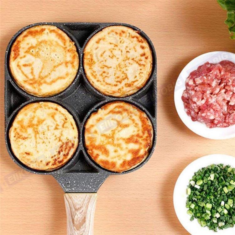 フライパン パンケーキプレート 仕切り付き 大判焼き器 目玉焼き 卵焼き器 IH対応 4つ穴 円形 マルチ多用途｜masayastore｜11