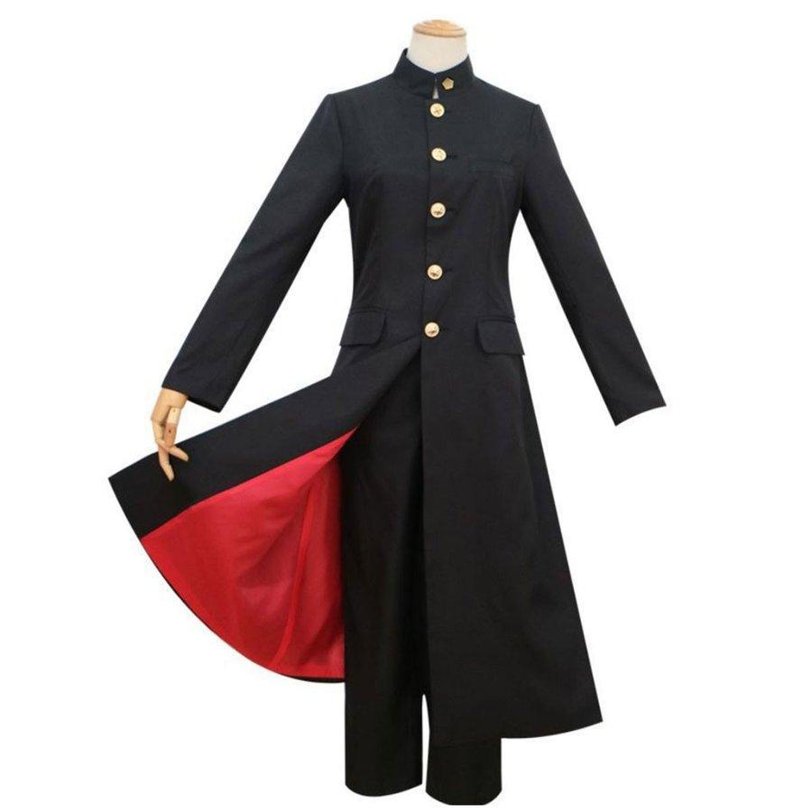 長ラン 学ラン コスプレ ハロウィン 制服 コスチューム ロング 学生服