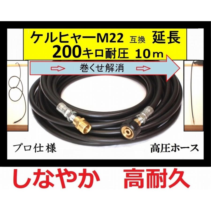 【美品】　KARCHER ケルヒャー　K2サイレントBC 別売り延長ホース付き ケルヒャー（KARCHER） 高圧ホース 互換 プロ仕様 延長ホース K
