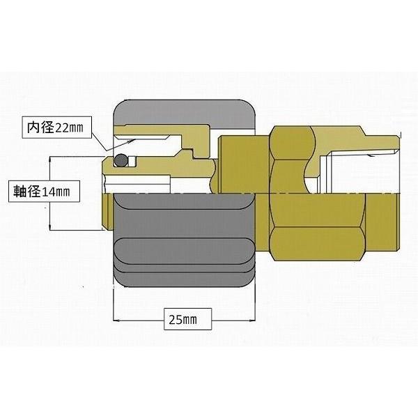 高圧ホース　やらかめ　50メートル　耐圧210Ｋ　3分（3/8）（M22カプラ両端メス付）B社製｜masd｜02