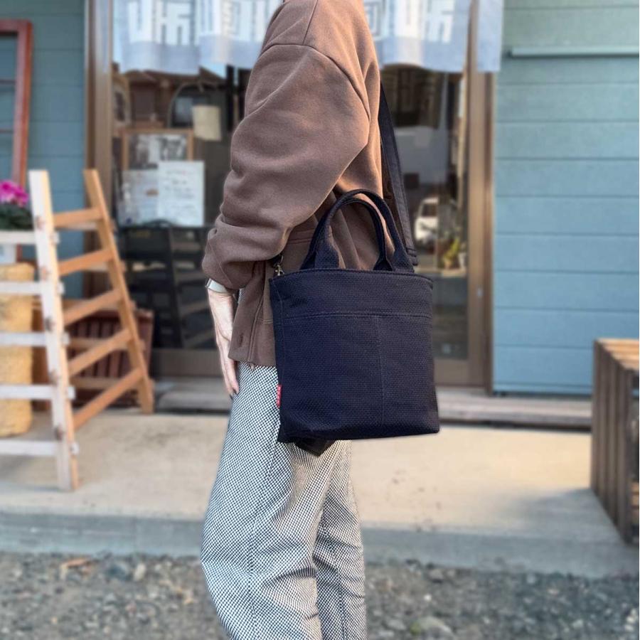 2Wayトートバッグ04 三河木綿 刺し子 ミニトート トートバッグ