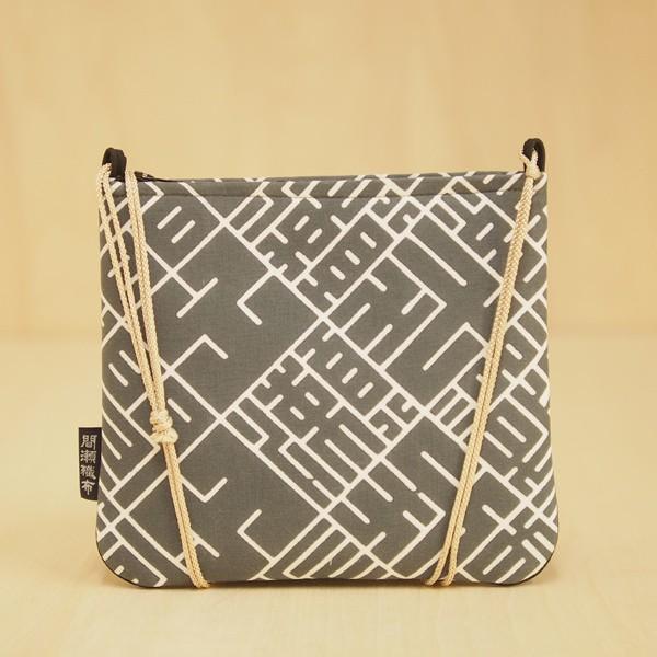 千代掛け 大 手ぬぐい生地 ねずみ色 間瀬織布工場オリジナル柄