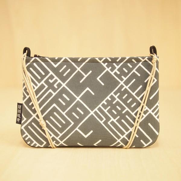 千代掛け 小 手ぬぐい生地 ねずみ色 間瀬織布工場オリジナル柄