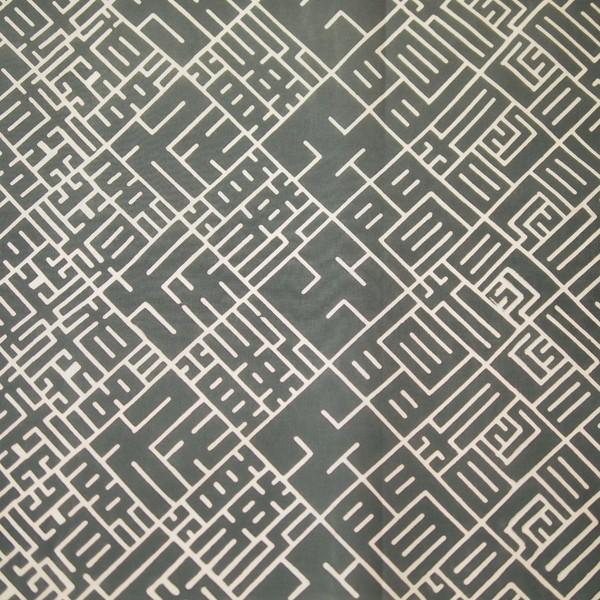 千代掛け 小 手ぬぐい生地 ねずみ色 間瀬織布工場オリジナル柄